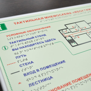 Портфолио — Тактильная мнемосхема с уф-печатью — фото
